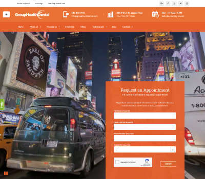 Screenshot of Group Health Dental home page