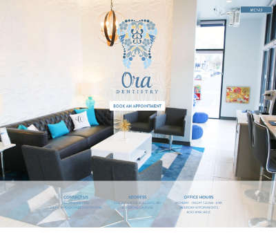 Screenshot of Ora Dentistry home page